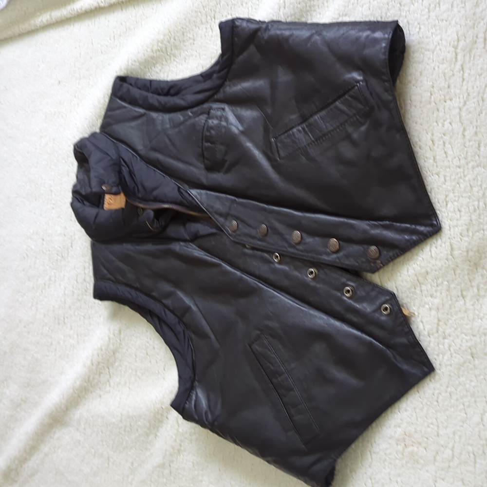 Leather vest